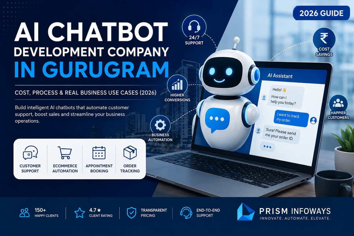 AI Chatbot Development Company in Gurugram: Cost, Process & Real Business Use Cases (2026)