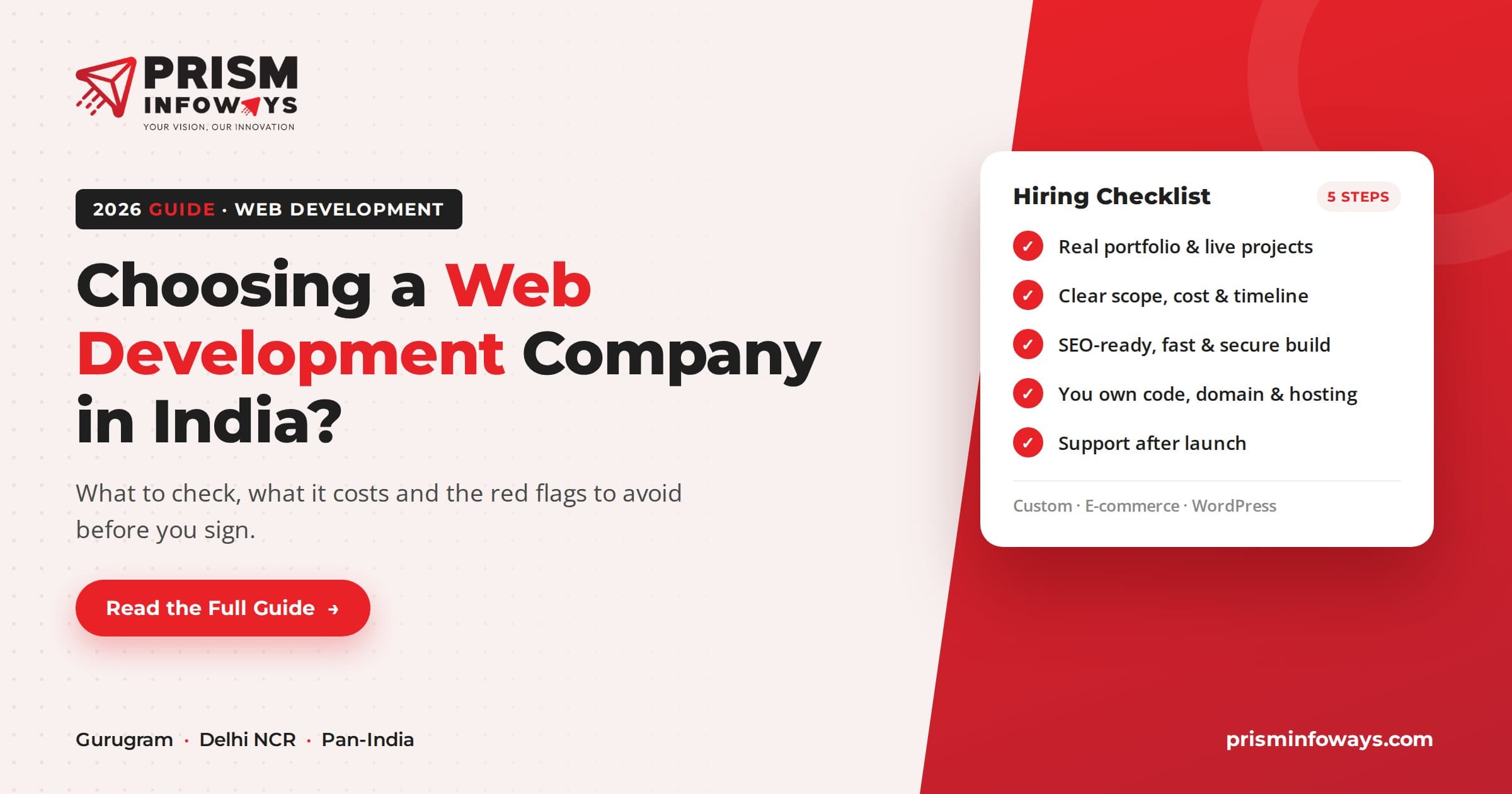 How to Choose the Best Web Development Company in India (2026 Guide)