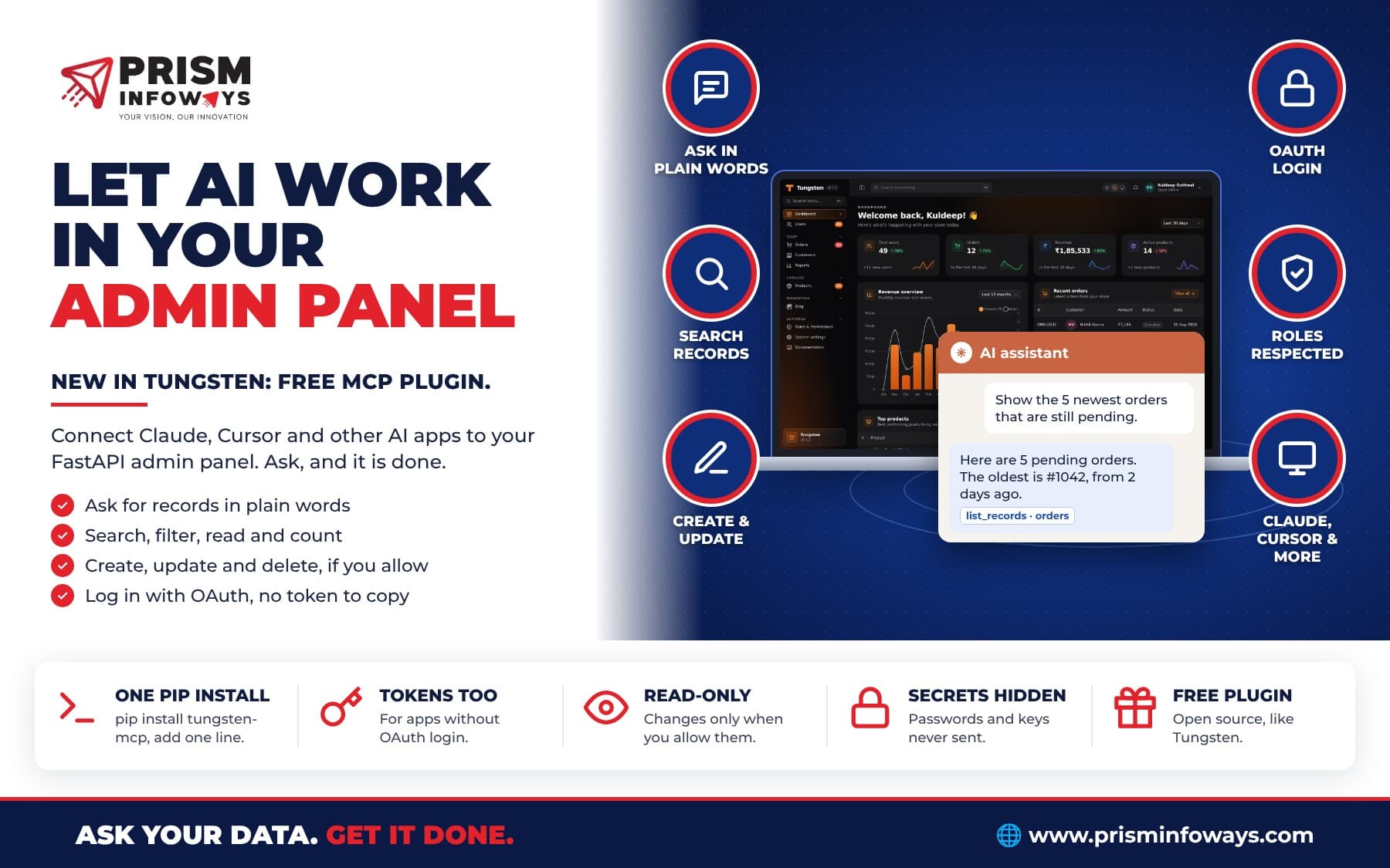 Let AI Work in Your Admin Panel: Tungsten MCP Plugin for Claude and Cursor