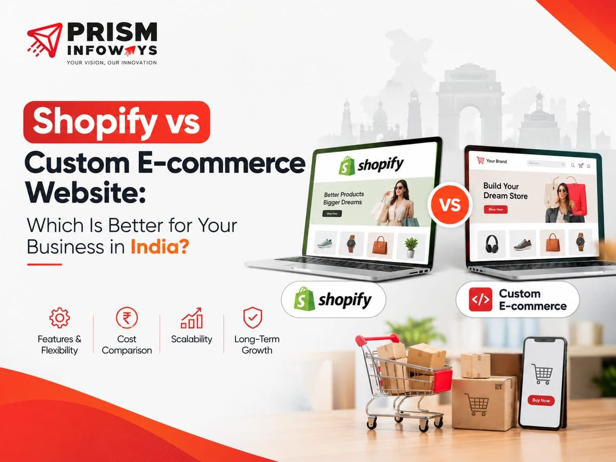 Shopify vs Custom E-commerce Website: Which Is Better for Your Business in India?