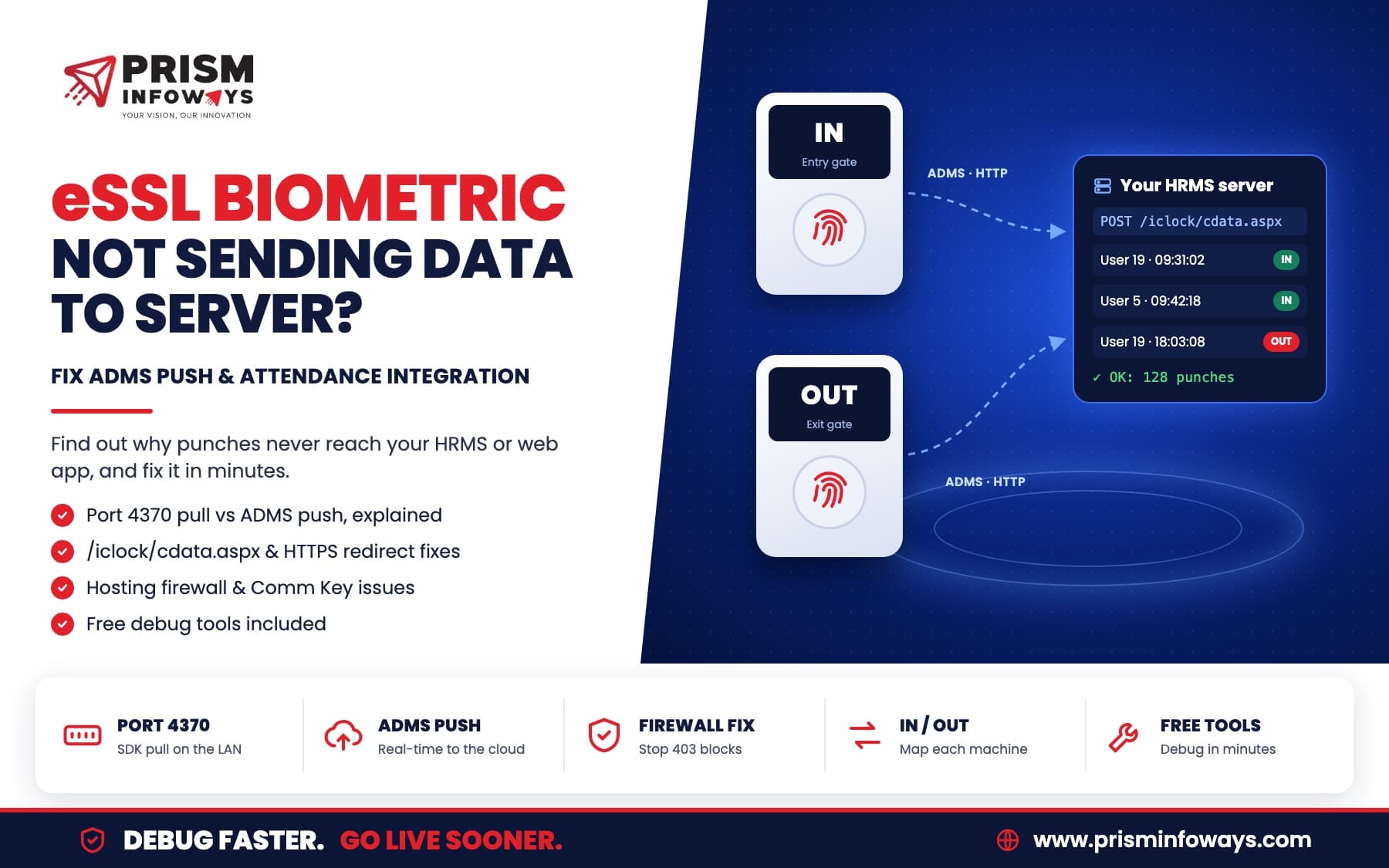 eSSL Biometric Not Sending Data to Server? Fix ADMS Push and Attendance Integration (2026 Guide)